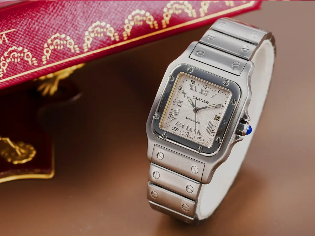 montre cartier santos galbee femme occasion 2002